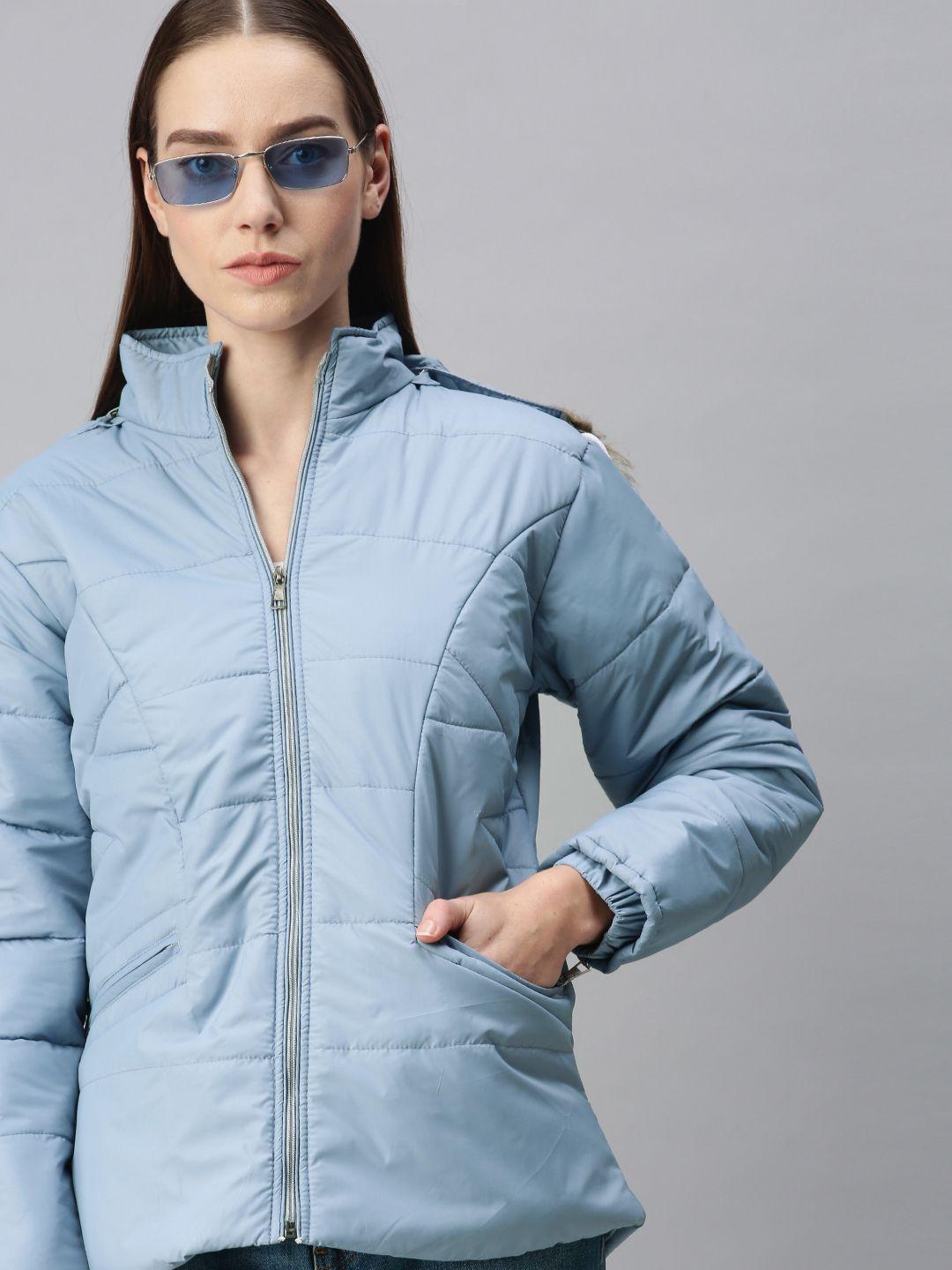 voxati-women-blue-padded-jacket