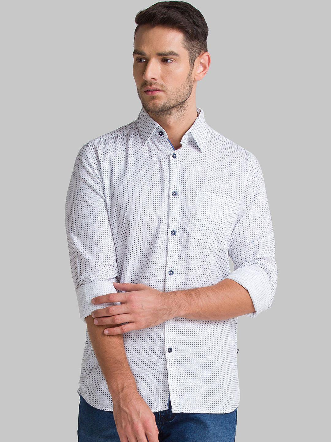 parx-men-white-slim-fit-opaque-printed-cotton-casual-shirt