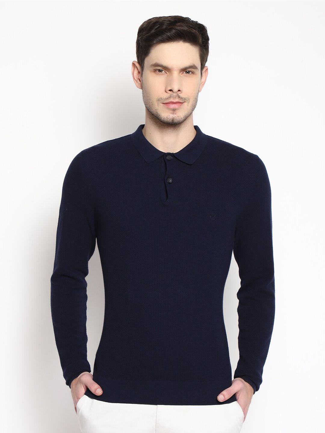 blackberrys-men-navy-blue-solid-pullover-sweater