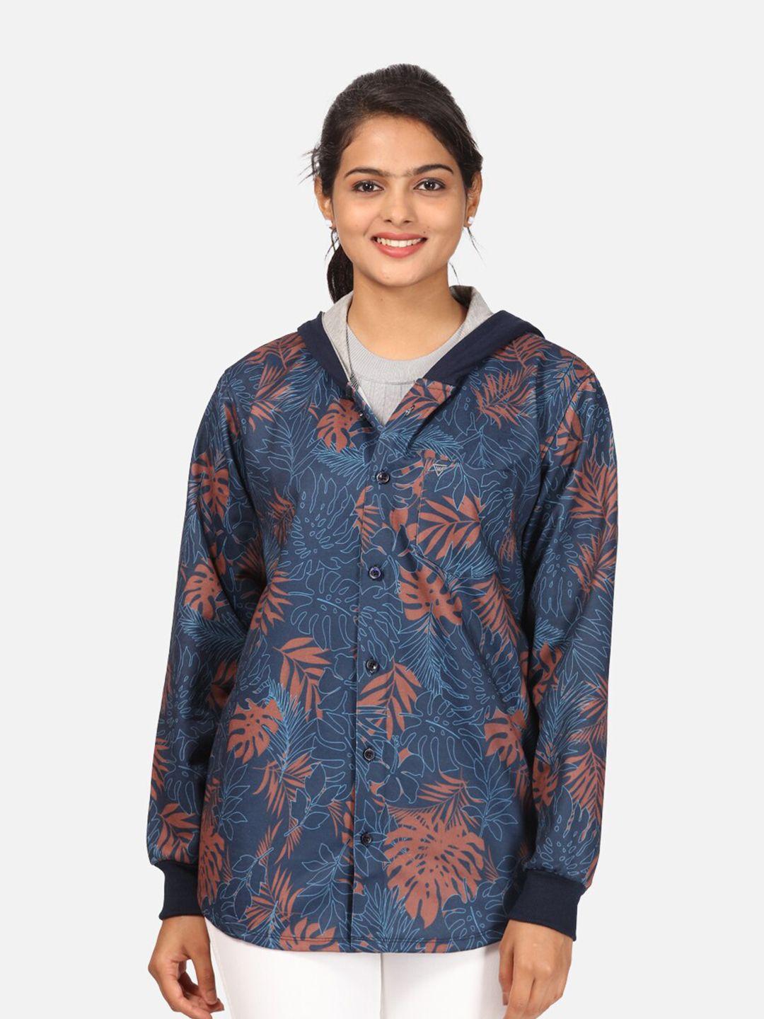 hellcat-women-navy-blue-printed-hooded-sweatshirt