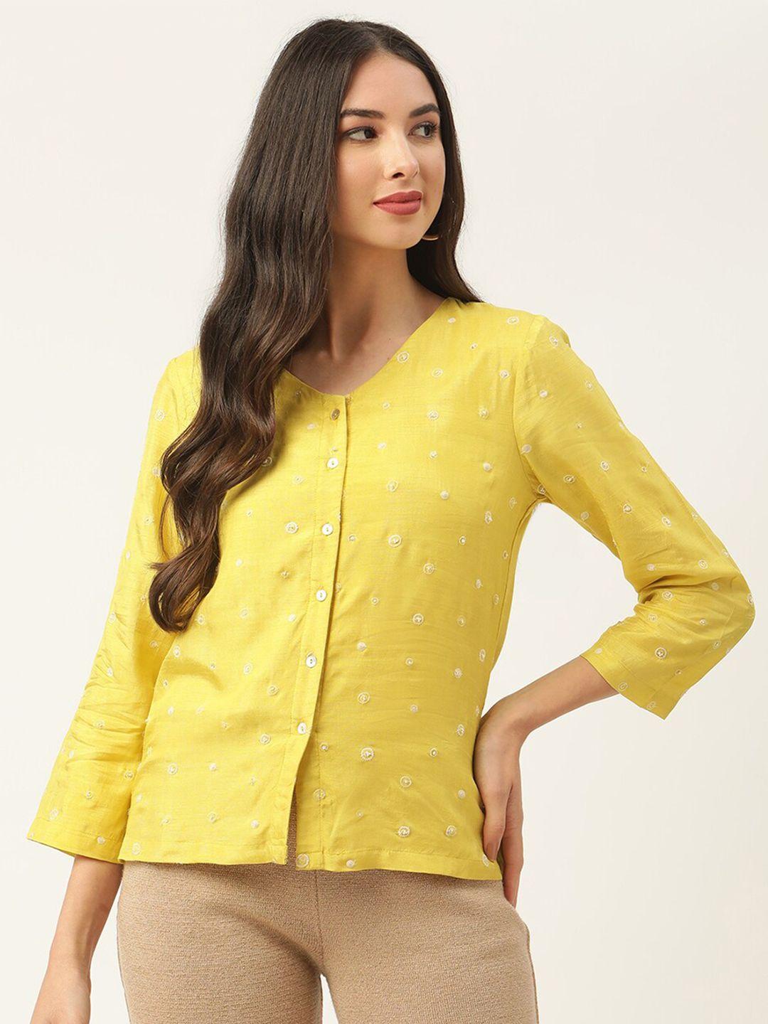 rooted-yellow-print-top