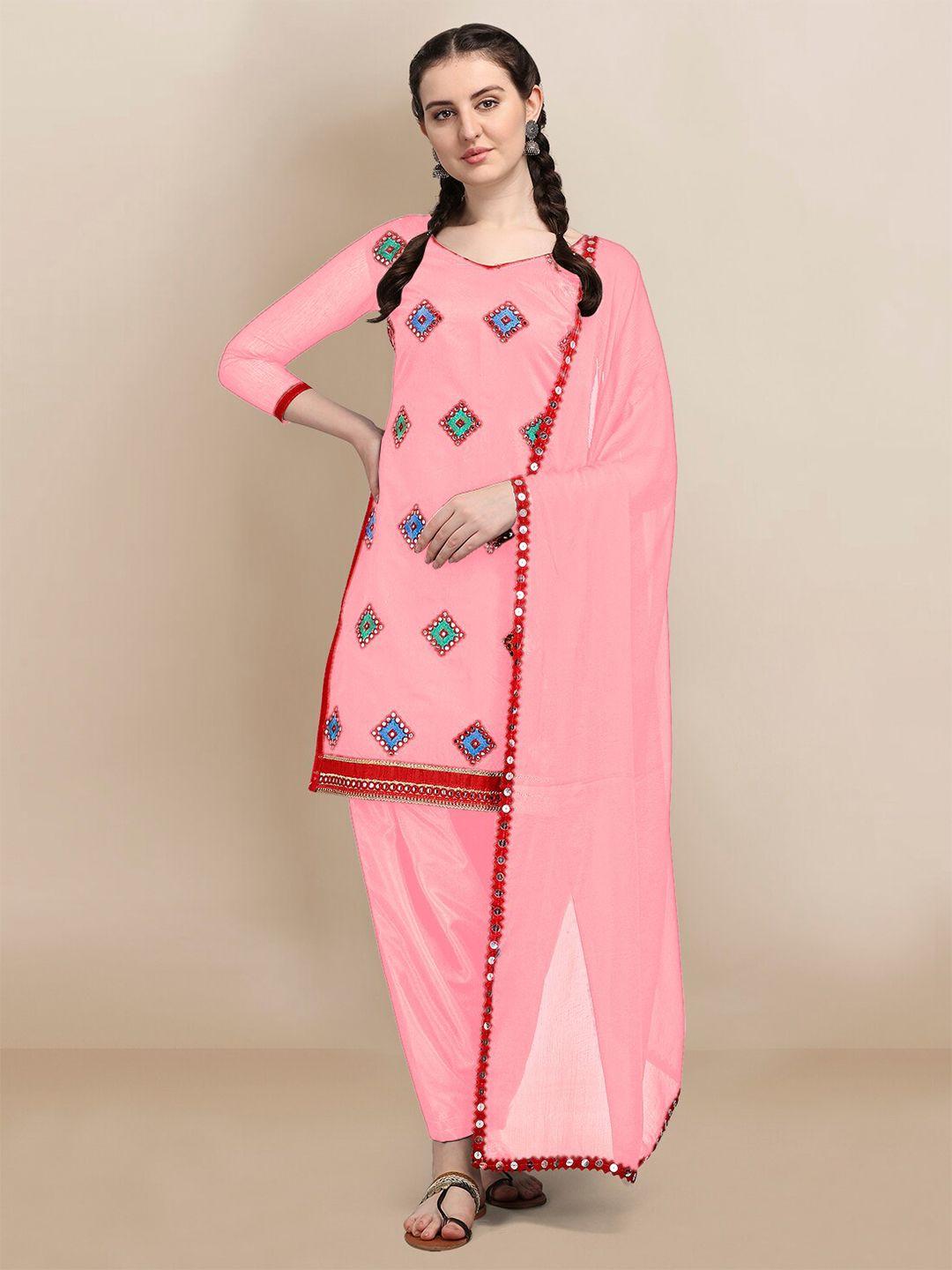 ethnic-junction-pink-&-blue-embroidered-jute-silk-unstitched-dress-material