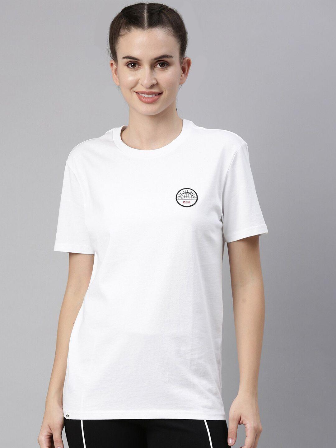 vans-women-white-solid-cotton-t-shirt