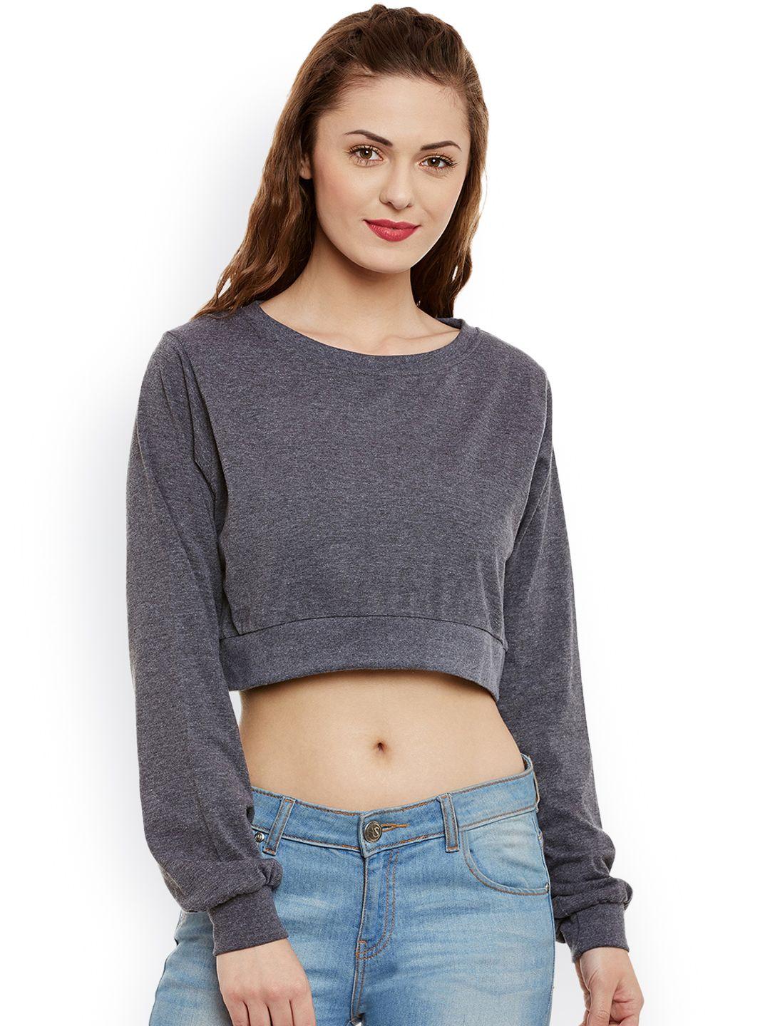 miss-chase-charcoal-grey-crop-pure-cotton-top