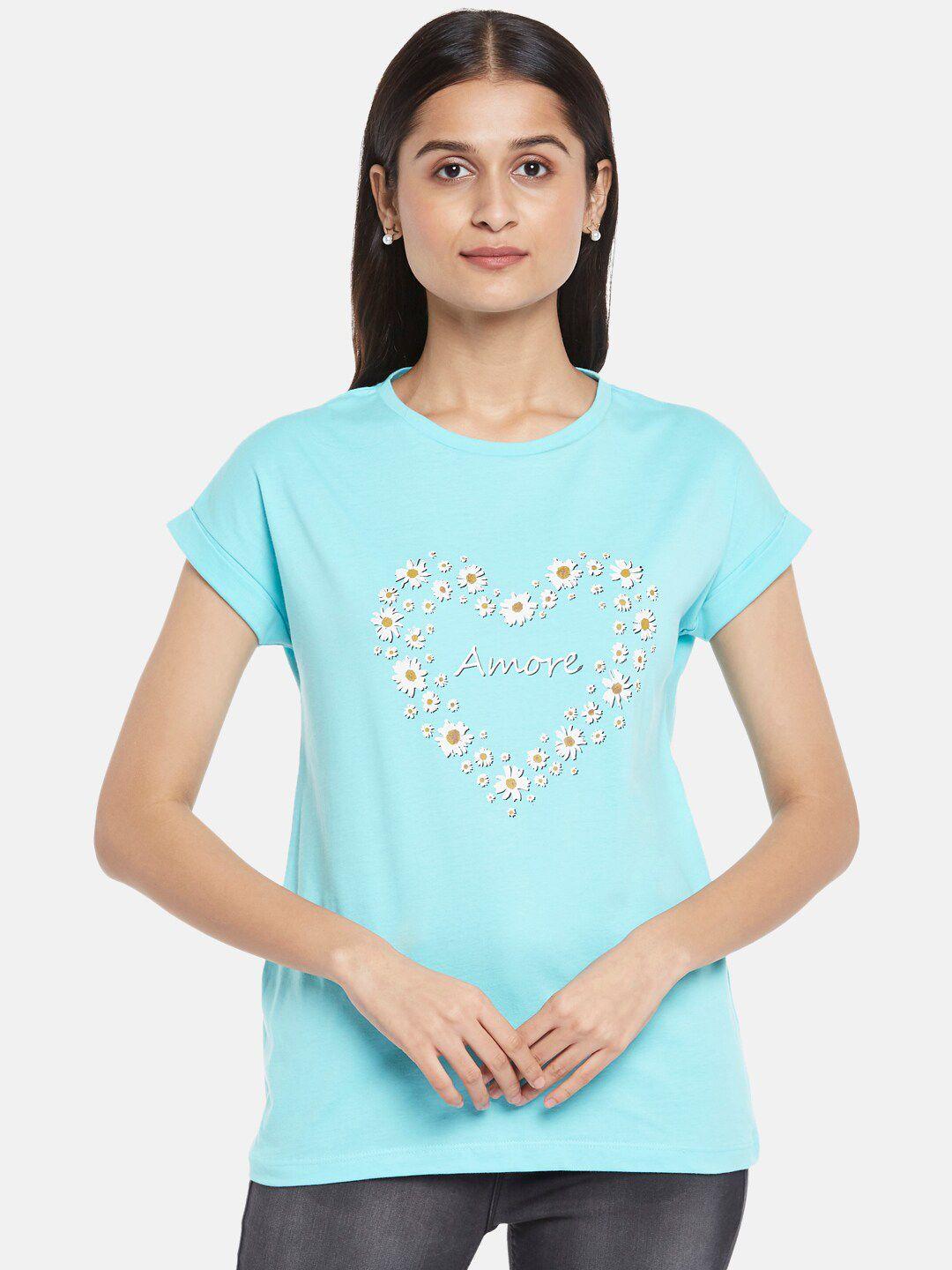 people-women-blue-printed-cotton-t-shirt