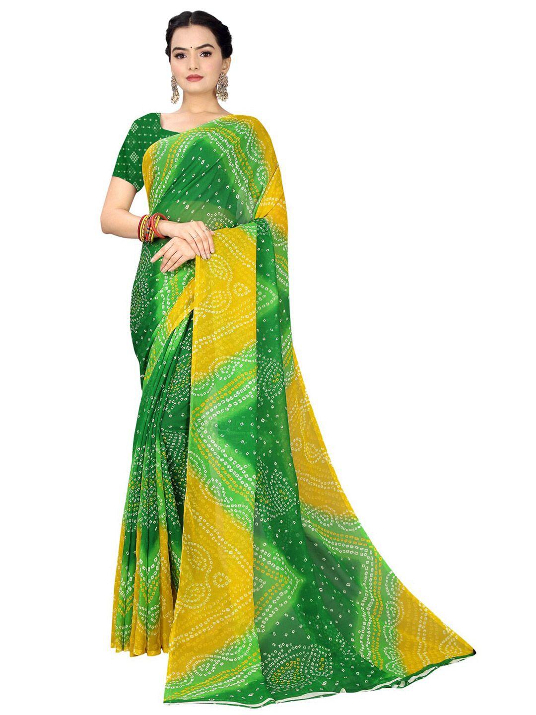 kalini-green-&-yellow-bandhani-pure-georgette-bandhani-saree