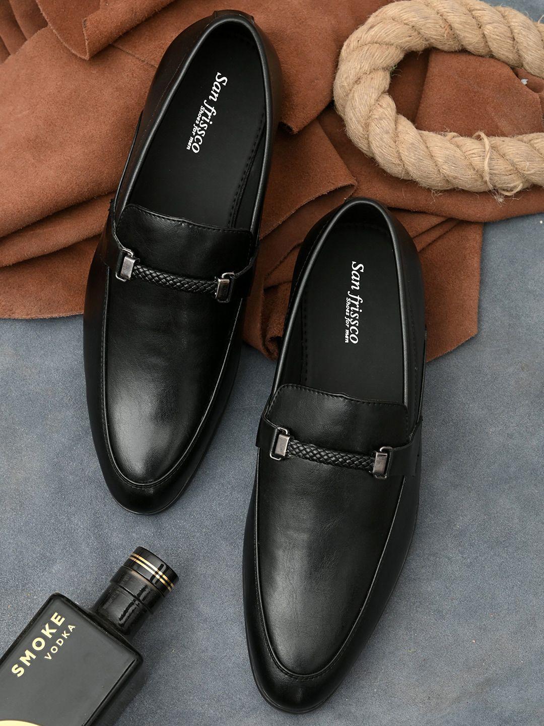 san-frissco-men-black-solid-formal-shoes