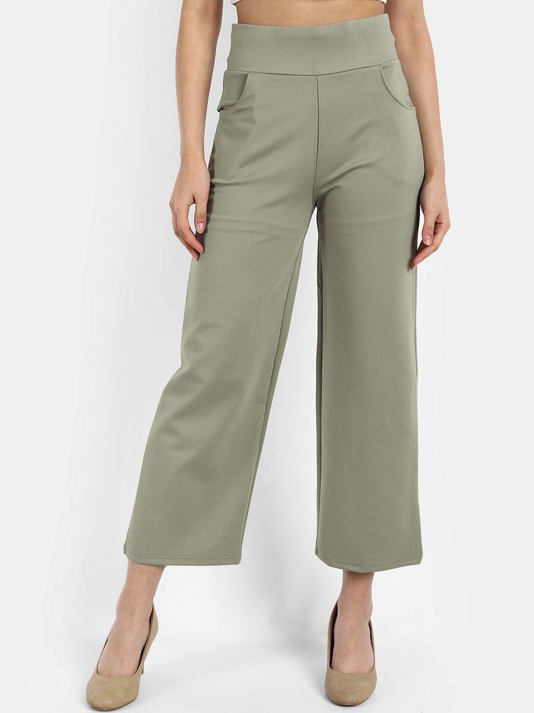 broadstar-women-green-loose-fit-high-rise-easy-wash-trousers