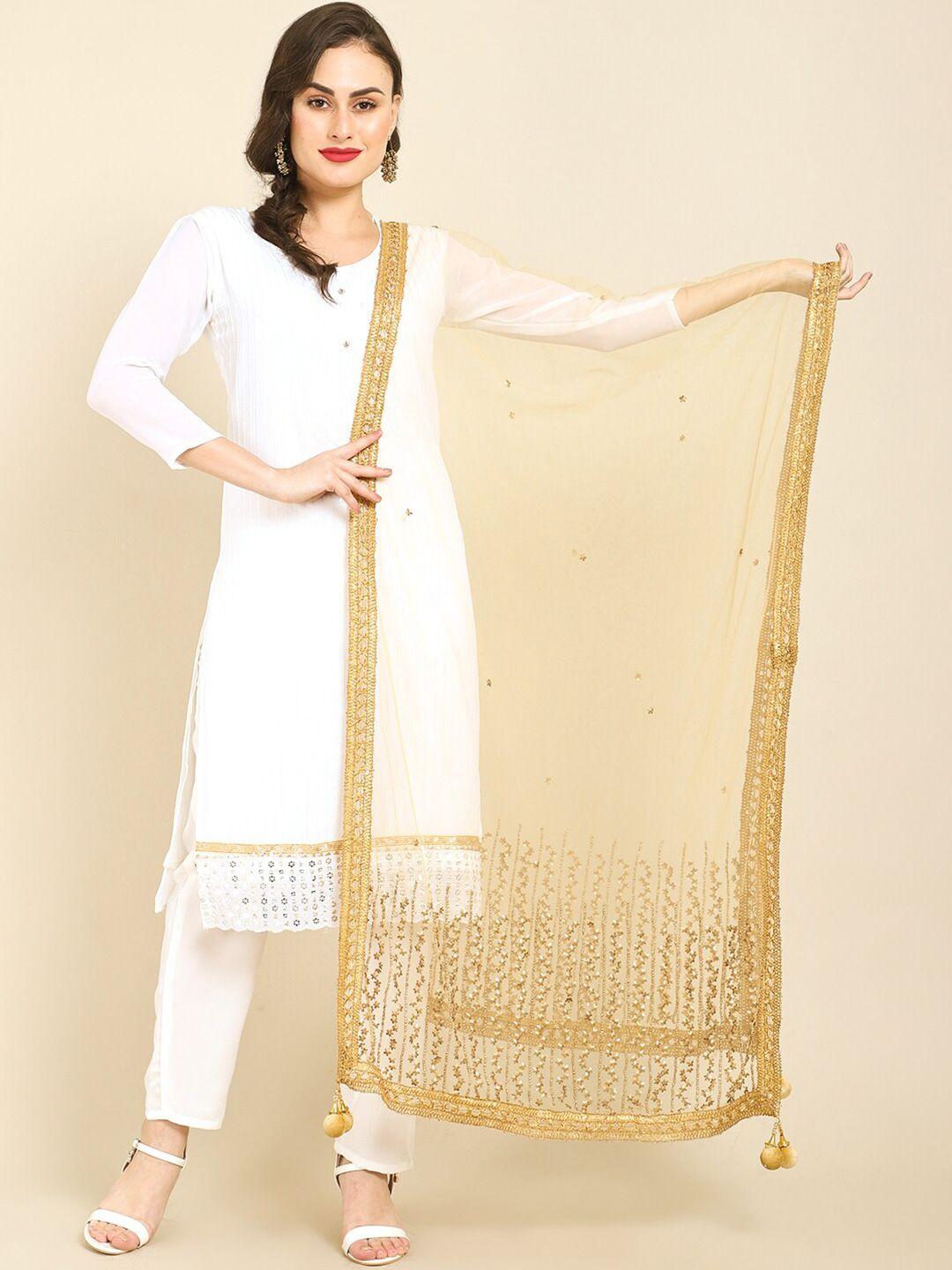 miaz-lifestyle-white-&-gold-toned-embroidered-art-silk-dupatta-with-beads-and-stones