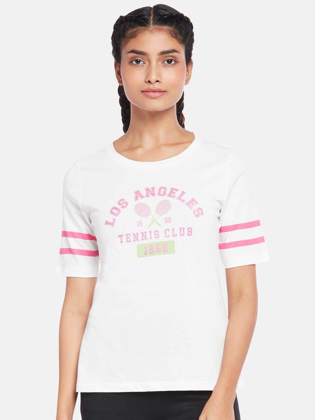ajile-by-pantaloons-women-off-white-typography-printed-t-shirt