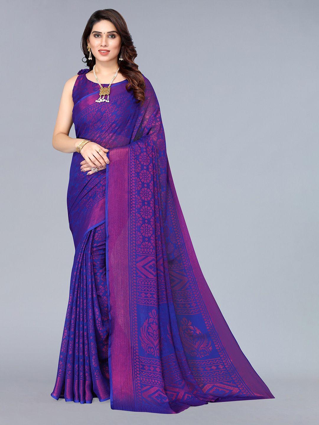 winza-designer-blue-&-pink-floral-pure-chiffon-saree