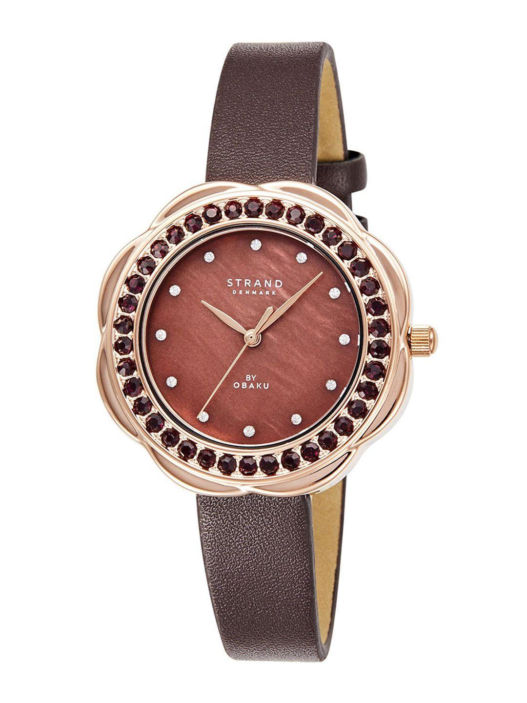 strand-by-obaku-women-brown-brass-patterned-dial-&-brown-bracelet-style-straps-digital-watch-s735lxvnvn-csn