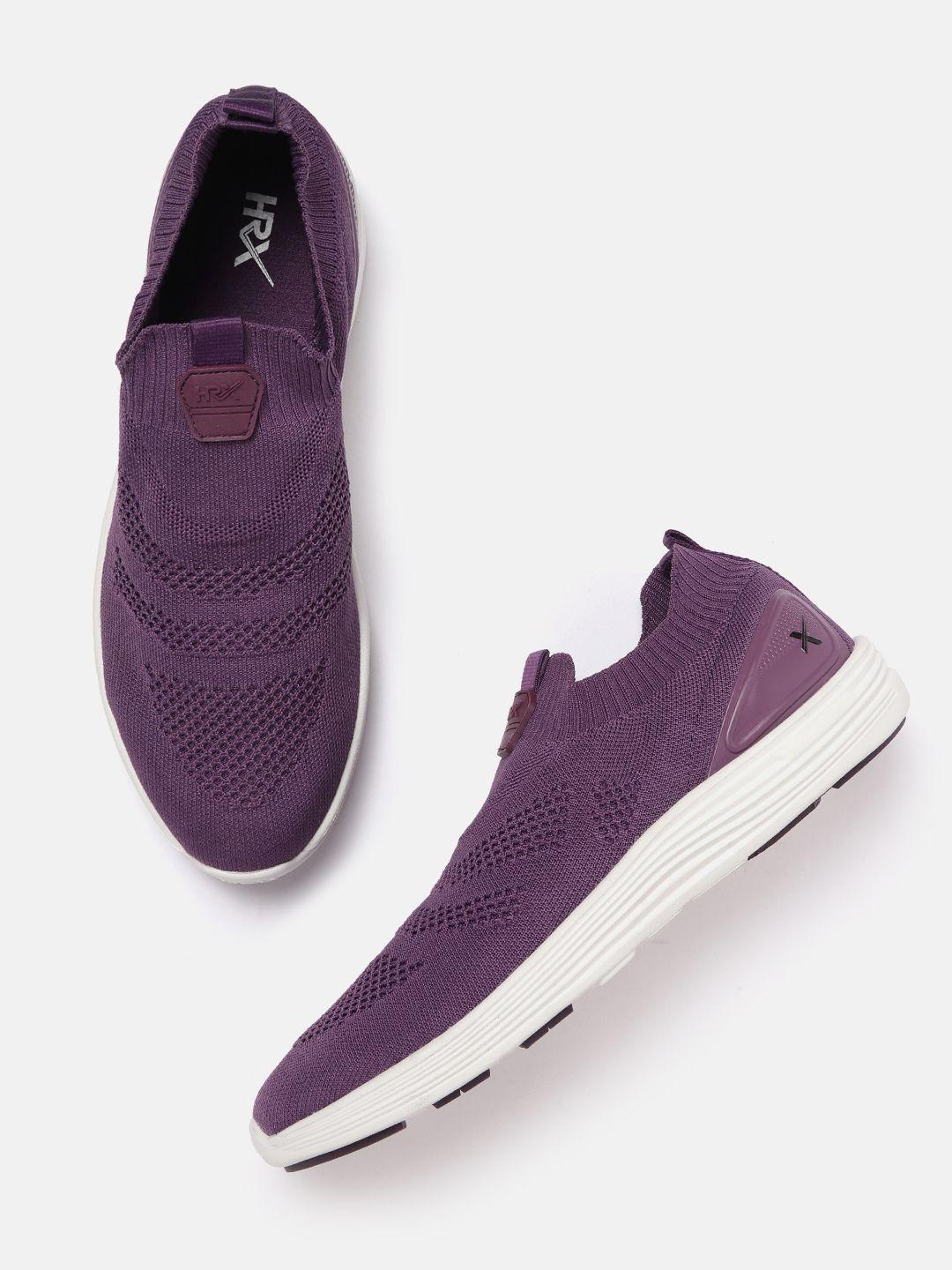 hrx-by-hrithik-roshan-women-purple-woven-design-running-shoes