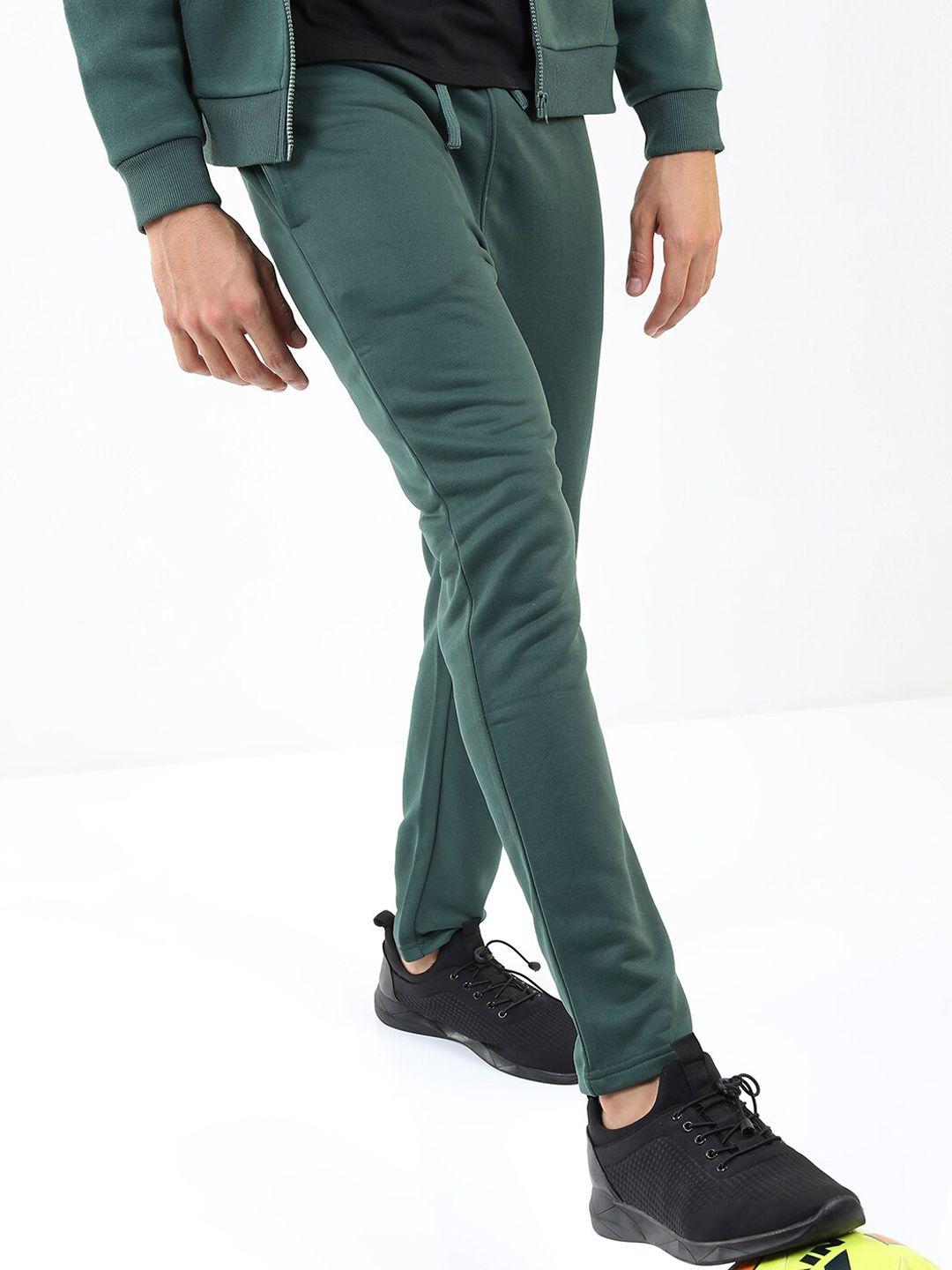 ketch-men-green-solid-track-pants