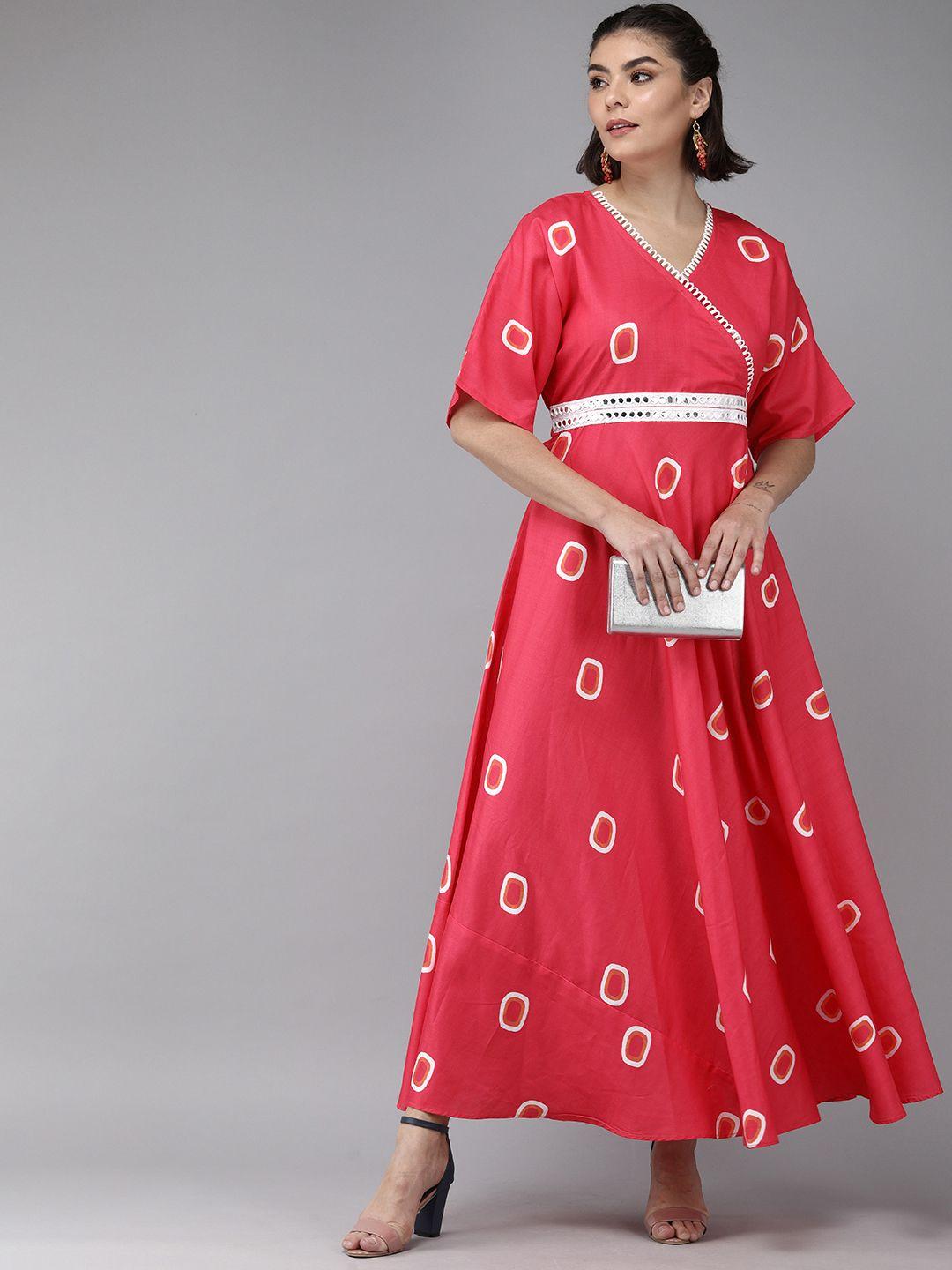 bhama-couture-pink-fit-&-flare-maxi-dress
