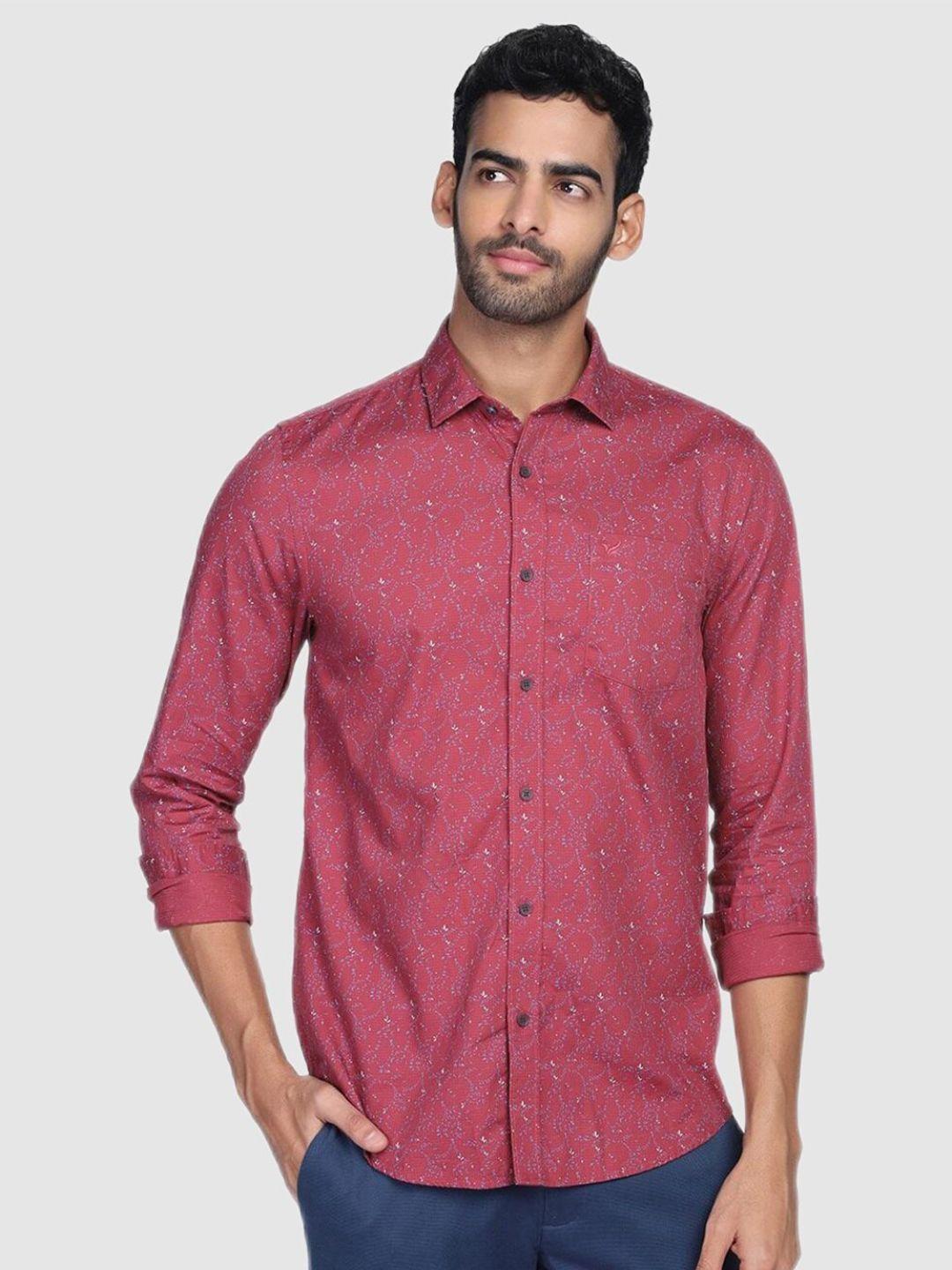 blackberrys-men-red-slim-fit-printed-casual-shirt