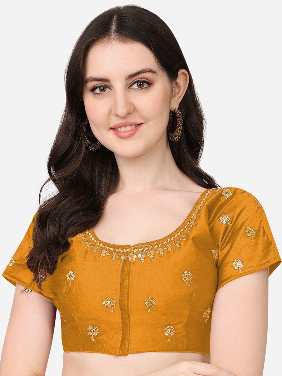 pujia-mills-yellow-embroidered-readymade-silk-saree-blouse