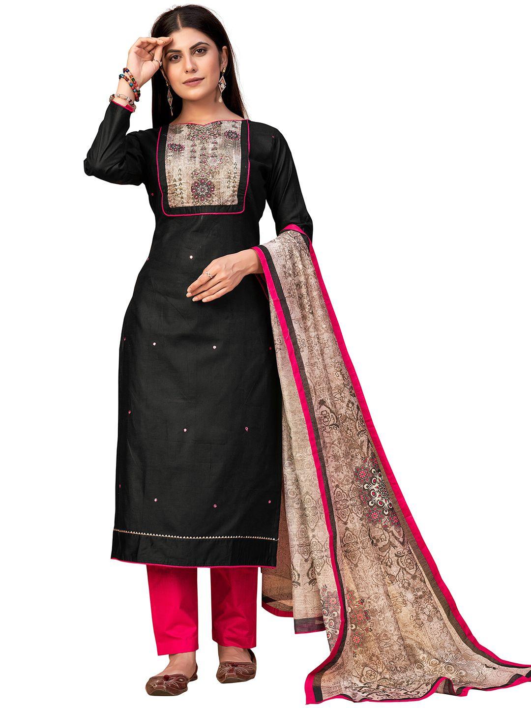 leelyfab-black-&-pink-embroidered-pure-cotton-unstitched-dress-material