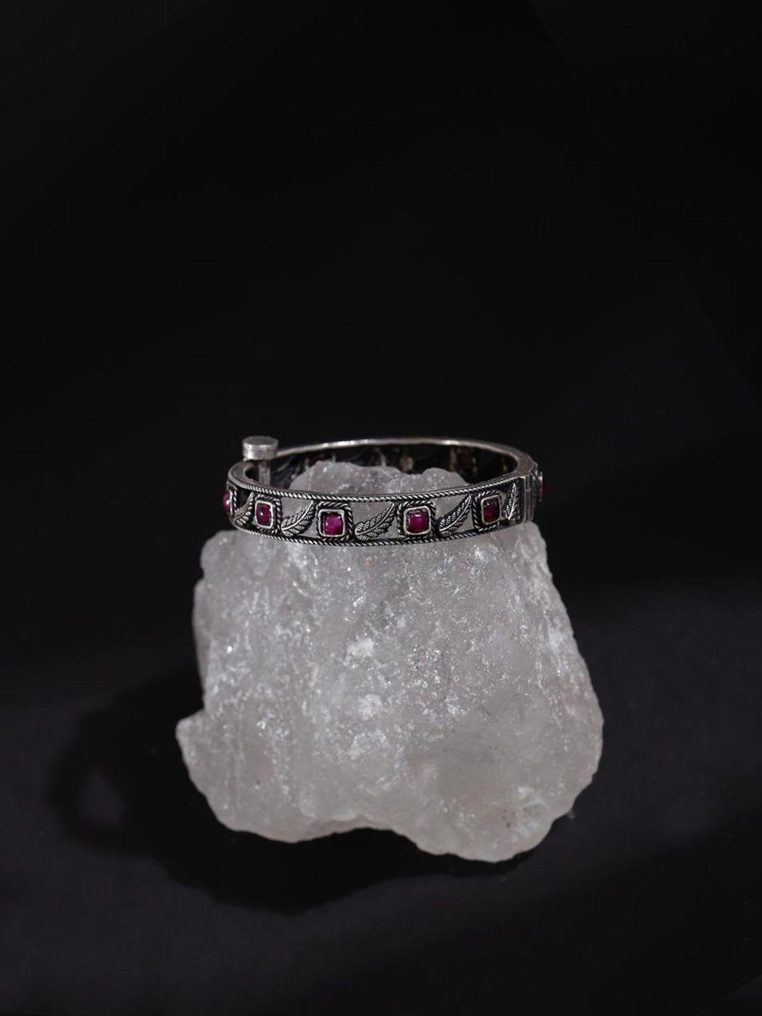 fabindia-women-pink-silver-crystals-bangle-style-bracelet