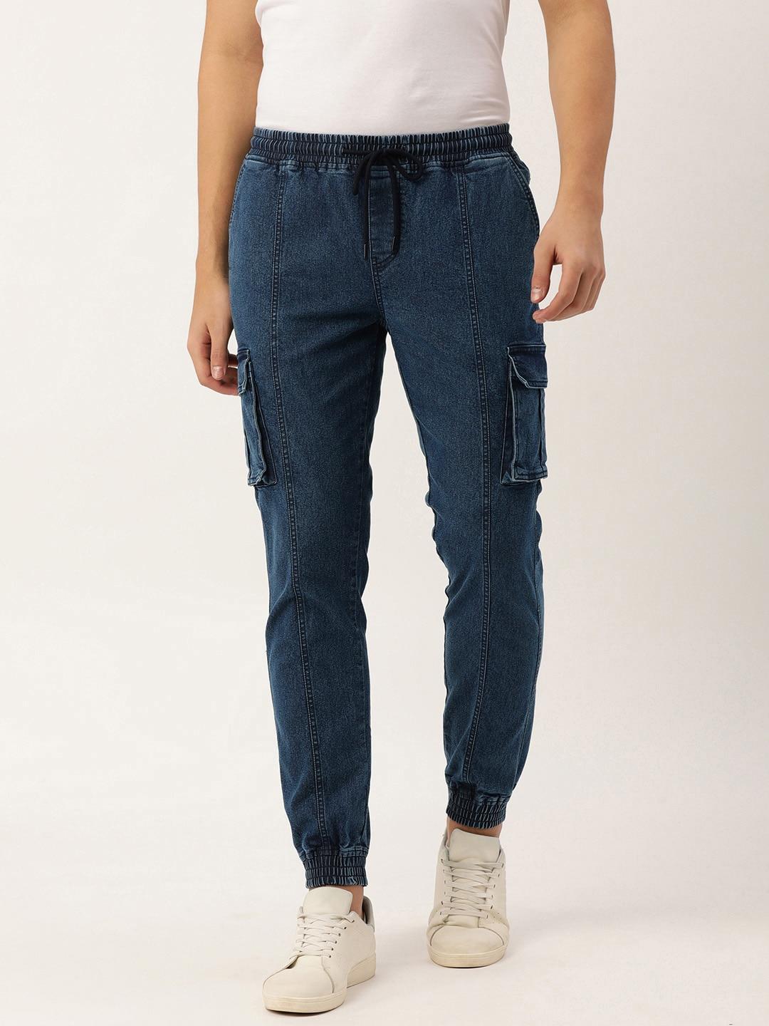 ivoc-men-navy-blue-stretchable-cargo-jeans