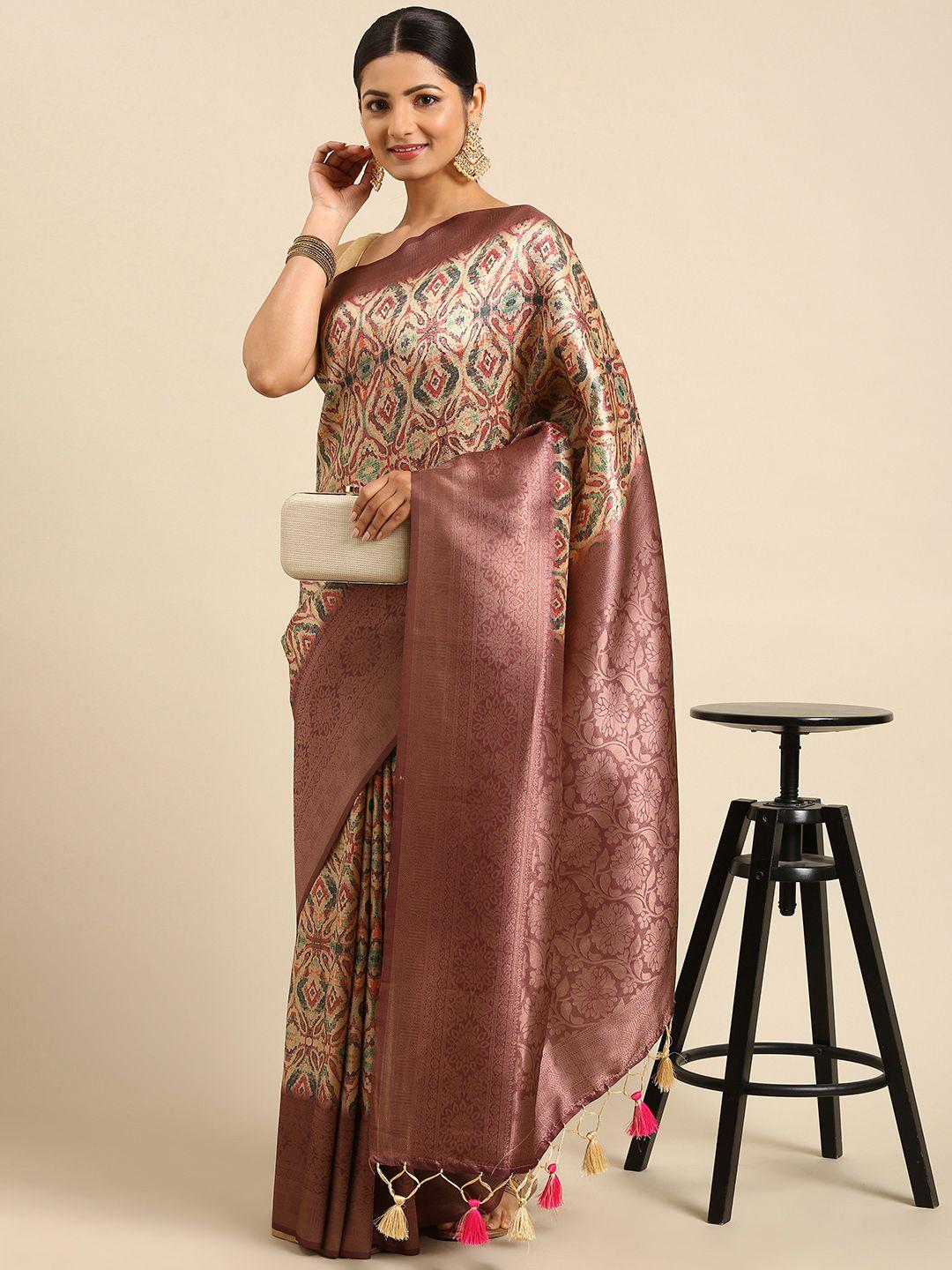 vishnu-weaves-pink-&-cream-coloured-ethnic-motifs-silk-blend-banarasi-saree