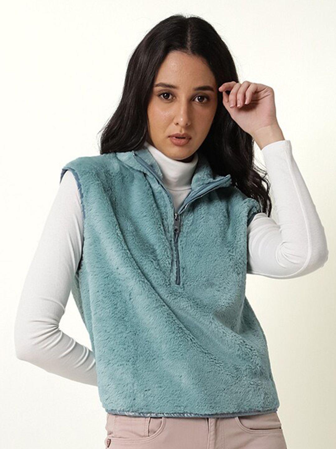 rareism-women-green-solid-sweater-vest