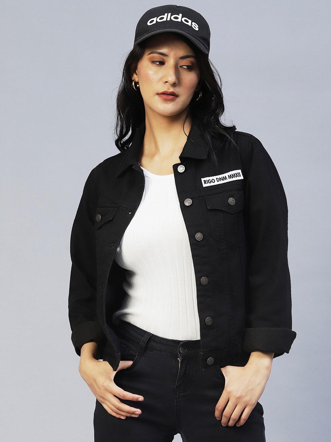 rigo-women-black-striped-lightweight-outdoor-denim-jacket