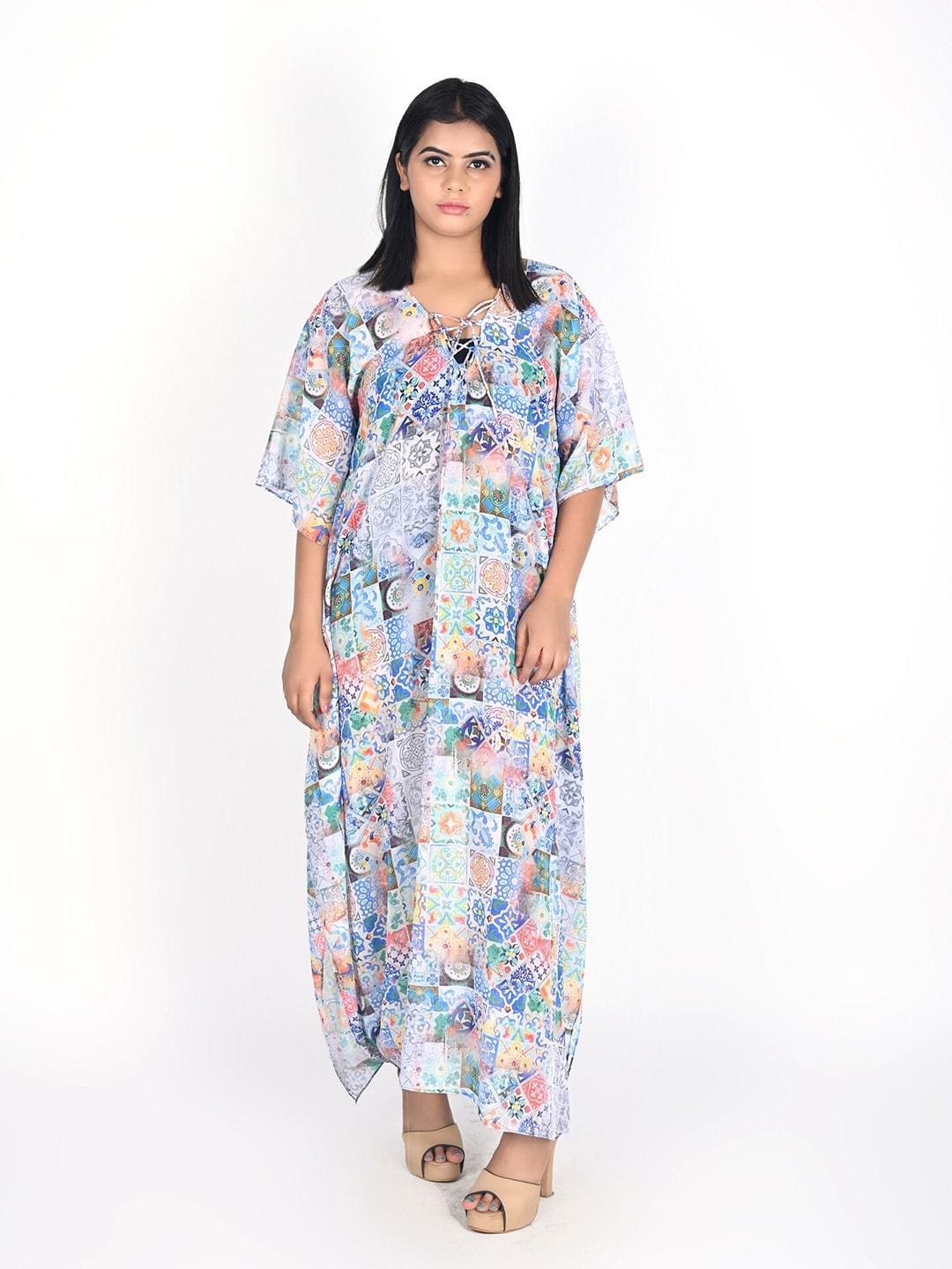 rajoria-instyle-white-&-blue-georgette-maxi-maxi-dress