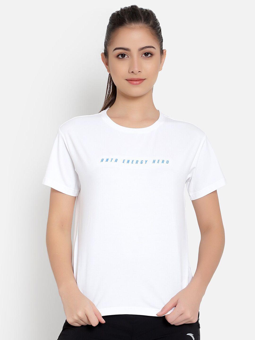 anta-women-white-typography-printed-t-shirt