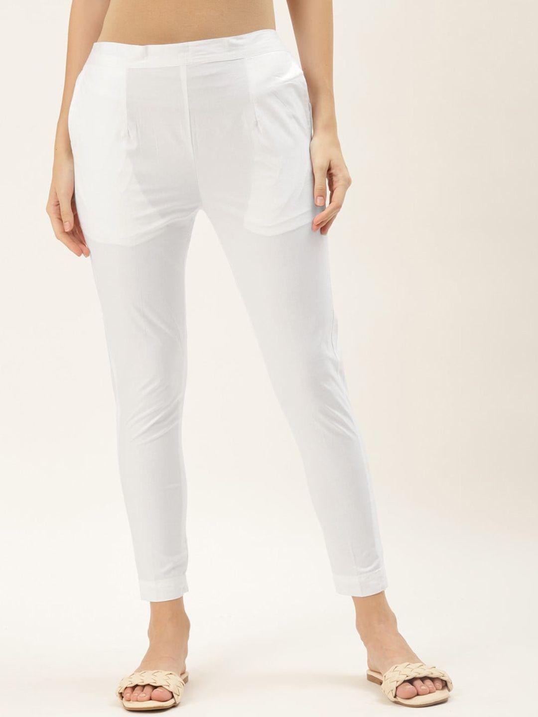 rivi-women-slim-fit-low-rise-easy-wash-cotton-trousers