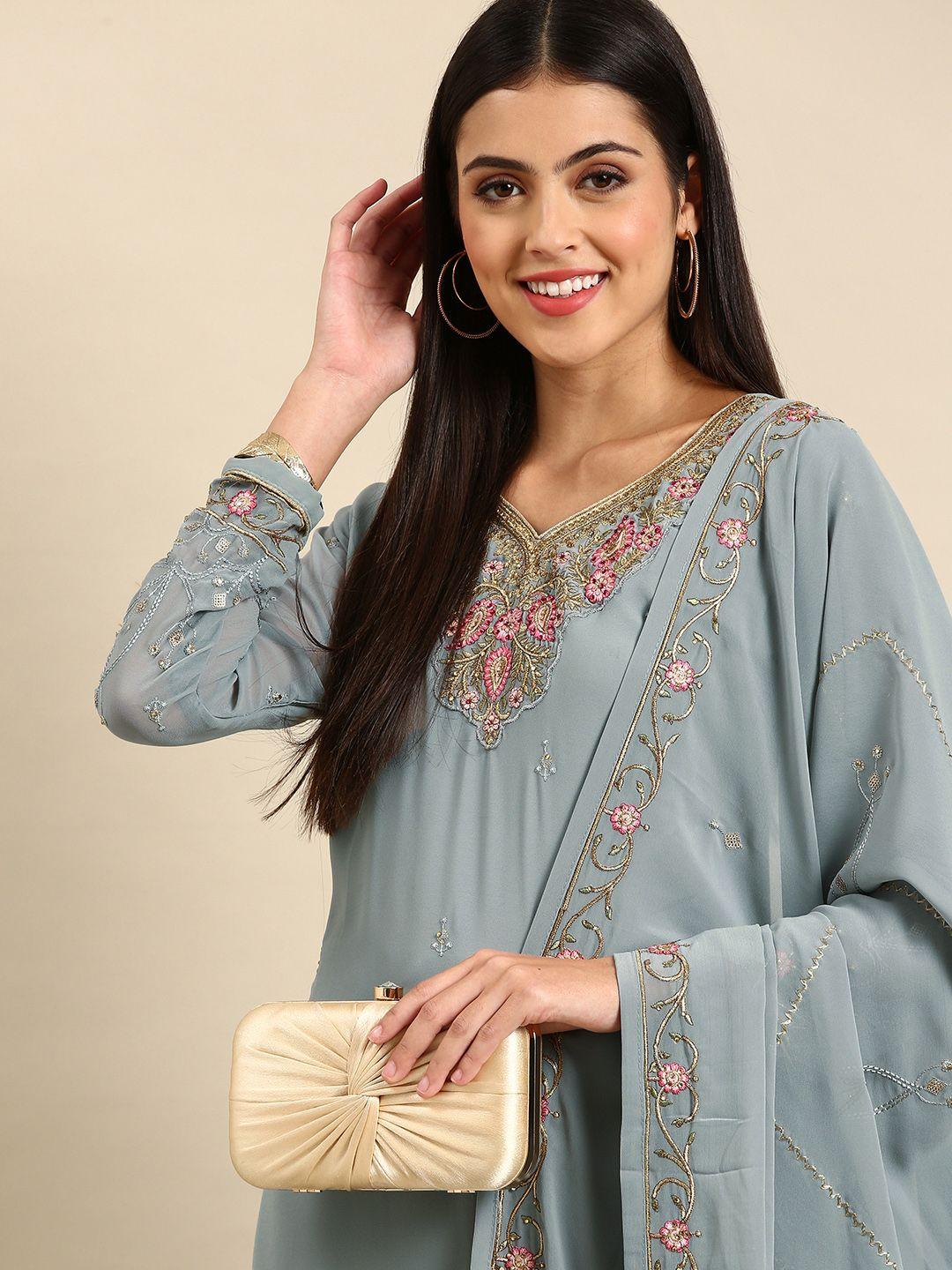 shaily-grey-embroidered-silk-georgette-unstitched-dress-material