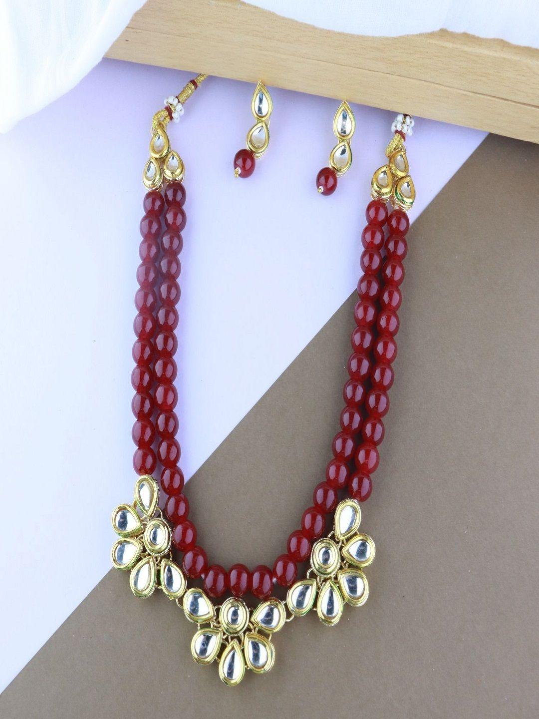 i-jewels-gold-plated-kundan-&-bead-studded-jewellery-set