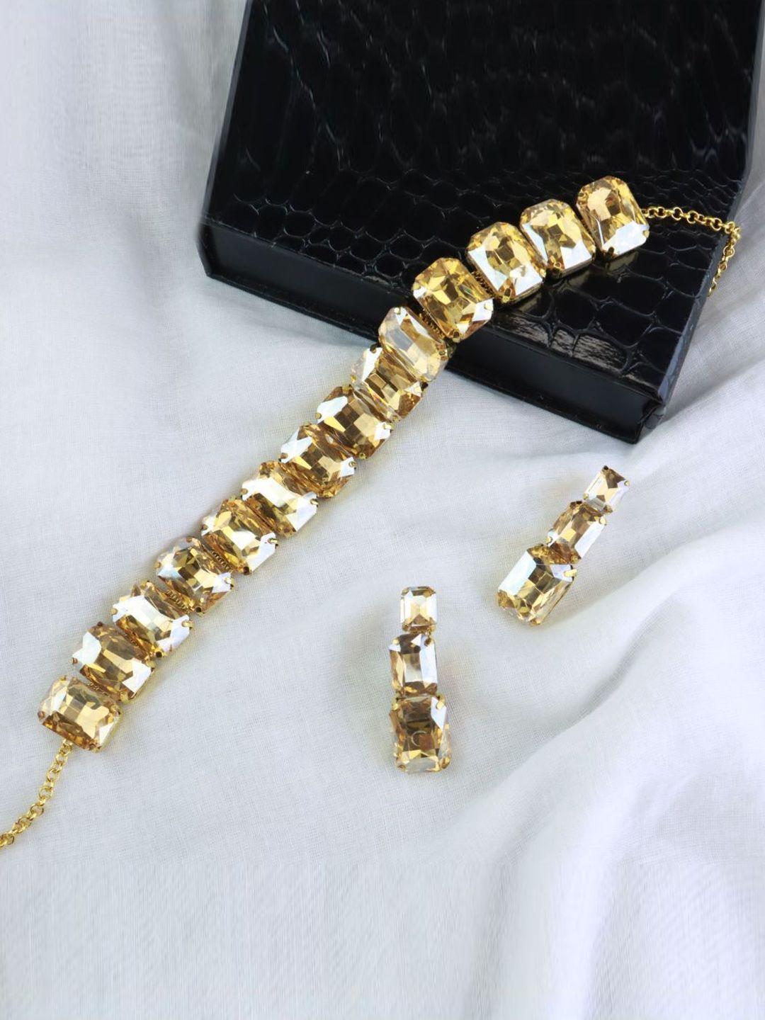 i-jewels-gold-plated-&-stone-studded-jewellery-set