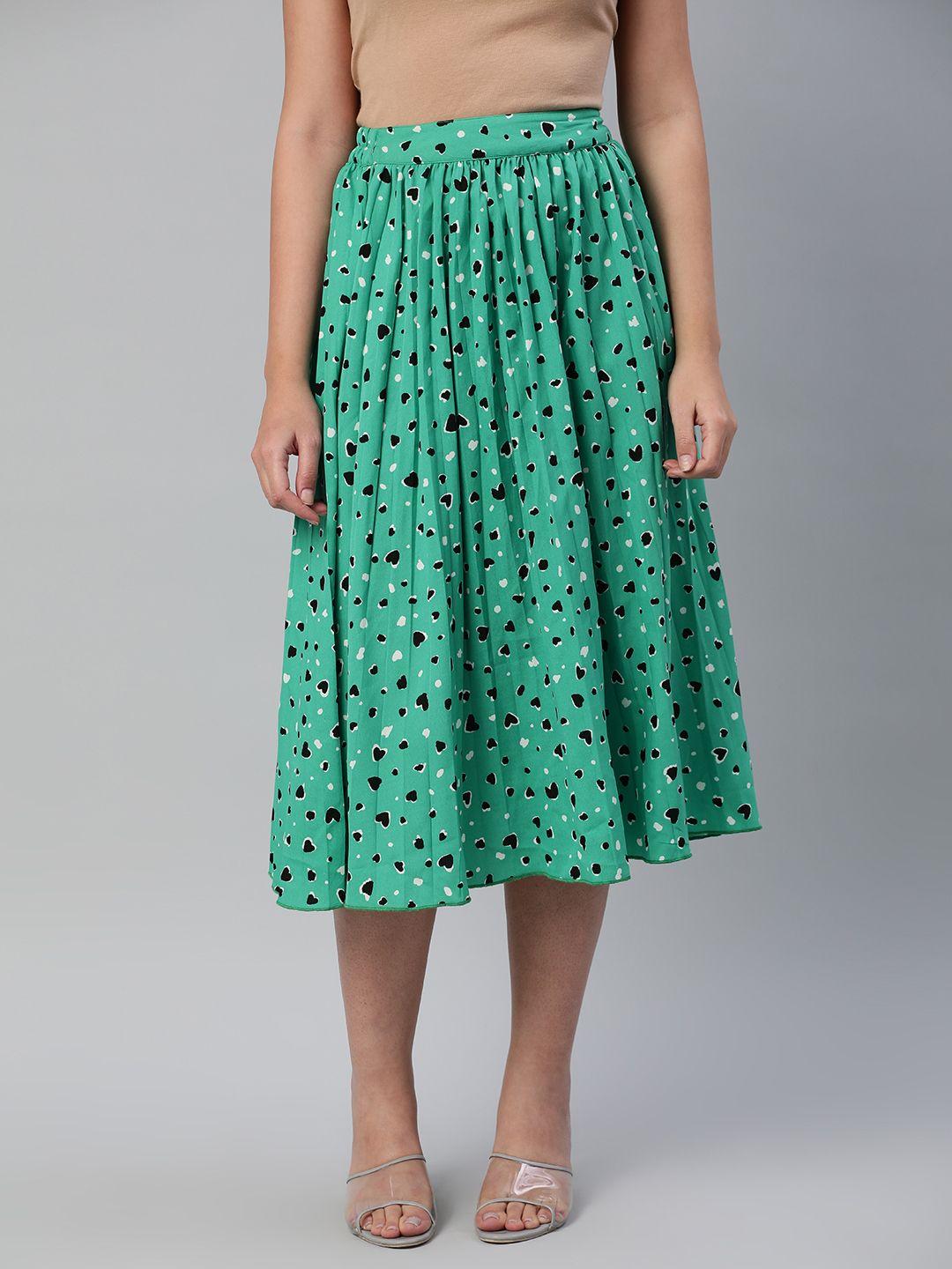 anvi-be-yourself-women-abstract-printed-pleated-flared-midi-skirt