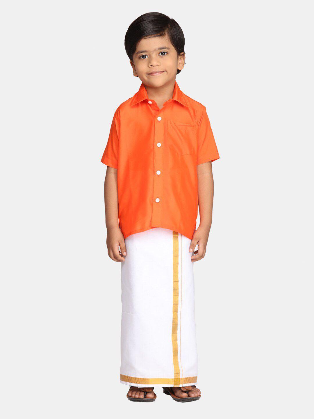sethukrishna-boys-ethnic-shirt-with-readymade-veshti-clothing-set