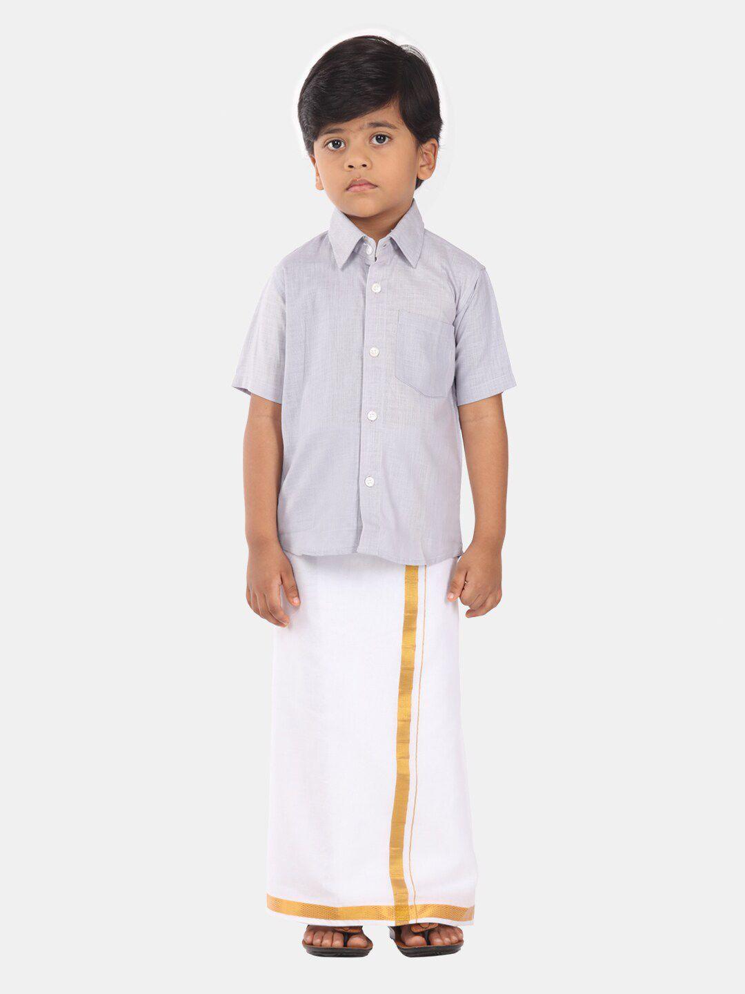 sethukrishna-boys-ethnic-pure-cotton-shirt-and-veshti-clothing-set