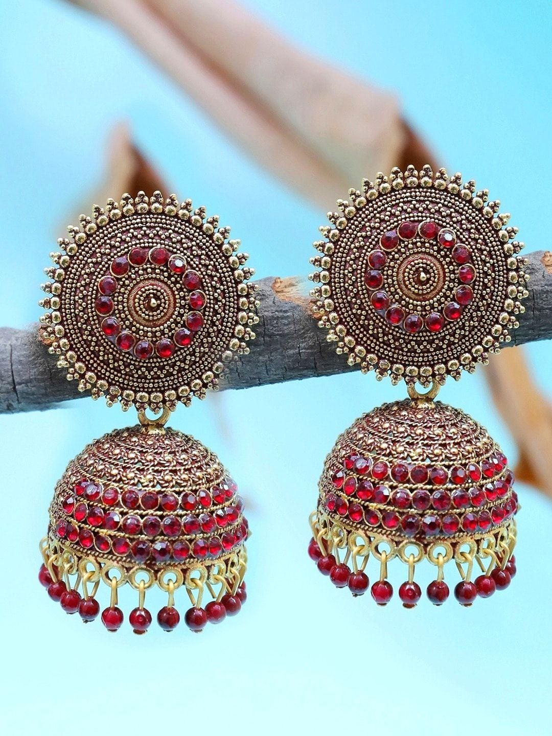 crunchy-fashion-women-gold-plated-classic-jhumkas-earrings