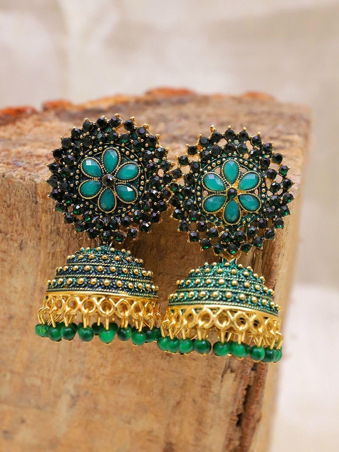 crunchy-fashion-gold-plated-classic-jhumkas-earrings