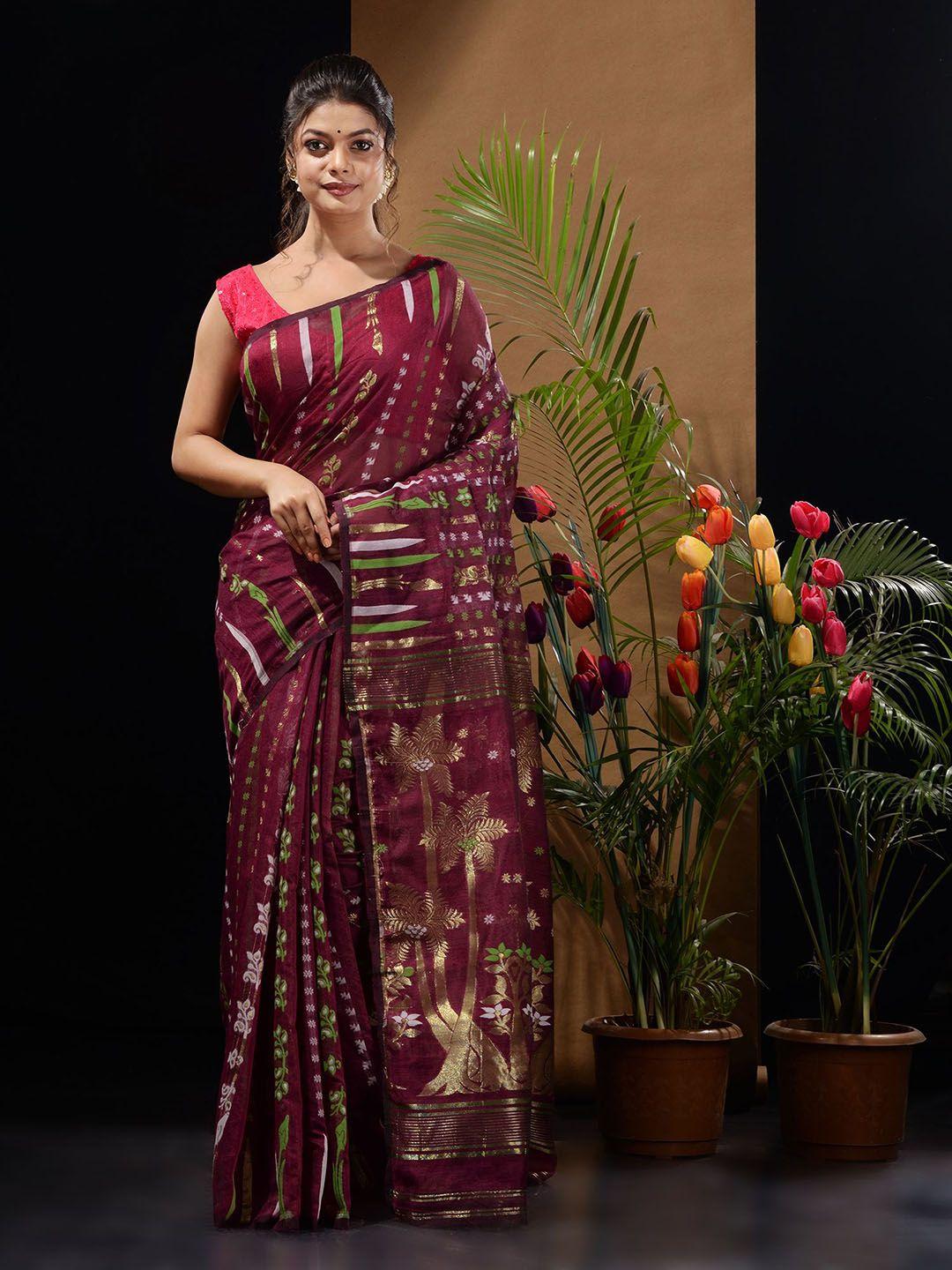 charukriti-ethnic-motifs-silk-cotton-jamdani-saree