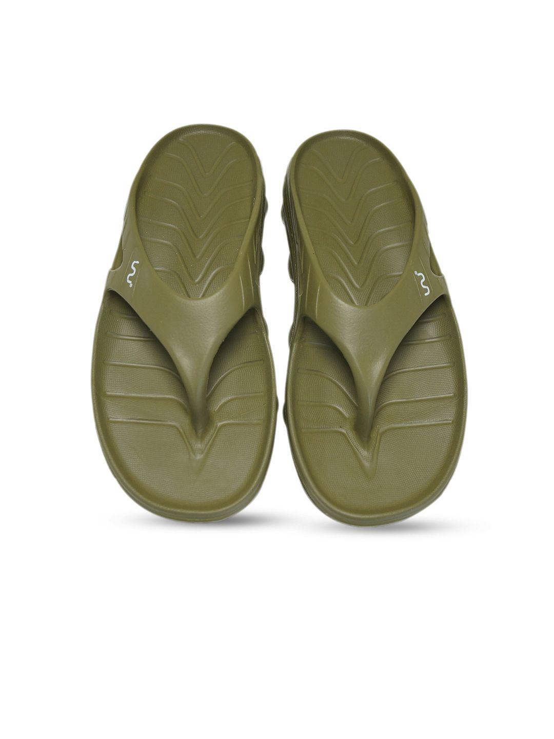doubleu-men-olive-green-rubber-thong-flip-flops