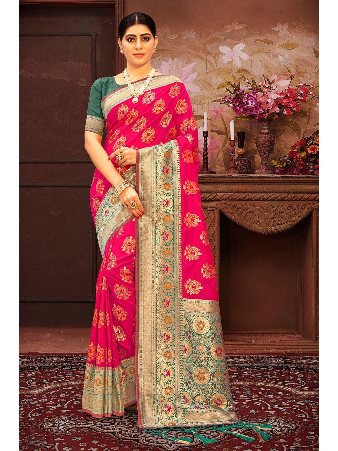 sangam-prints-ethnic-motifs-zari-silk-blend-saree