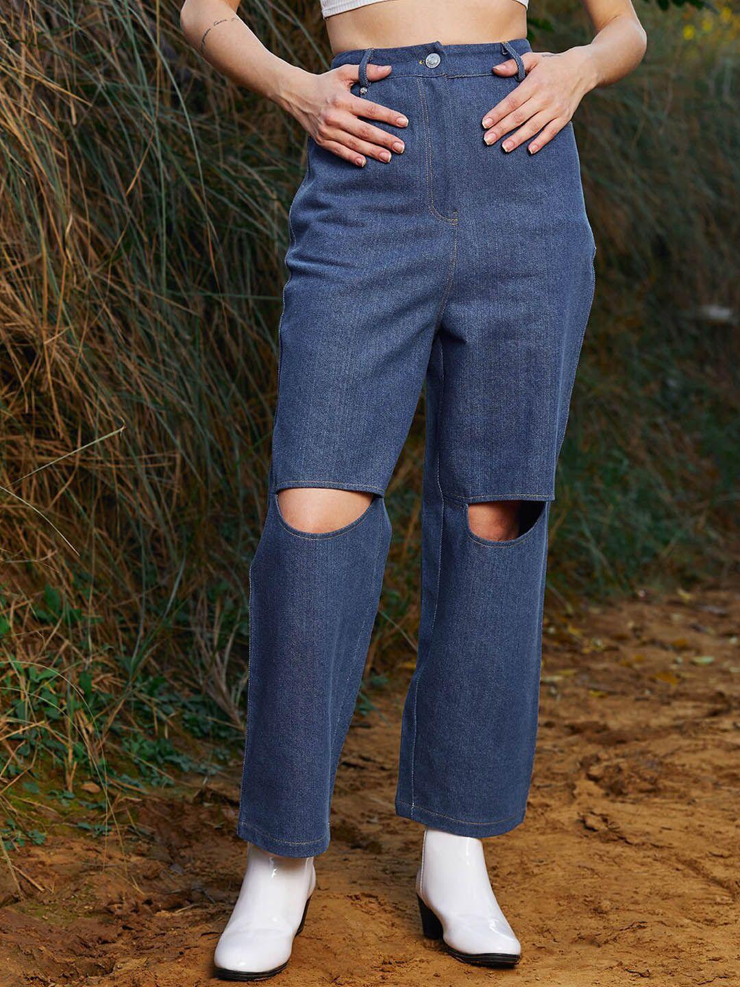 athena-women-knee-cut-out-denim-trouser