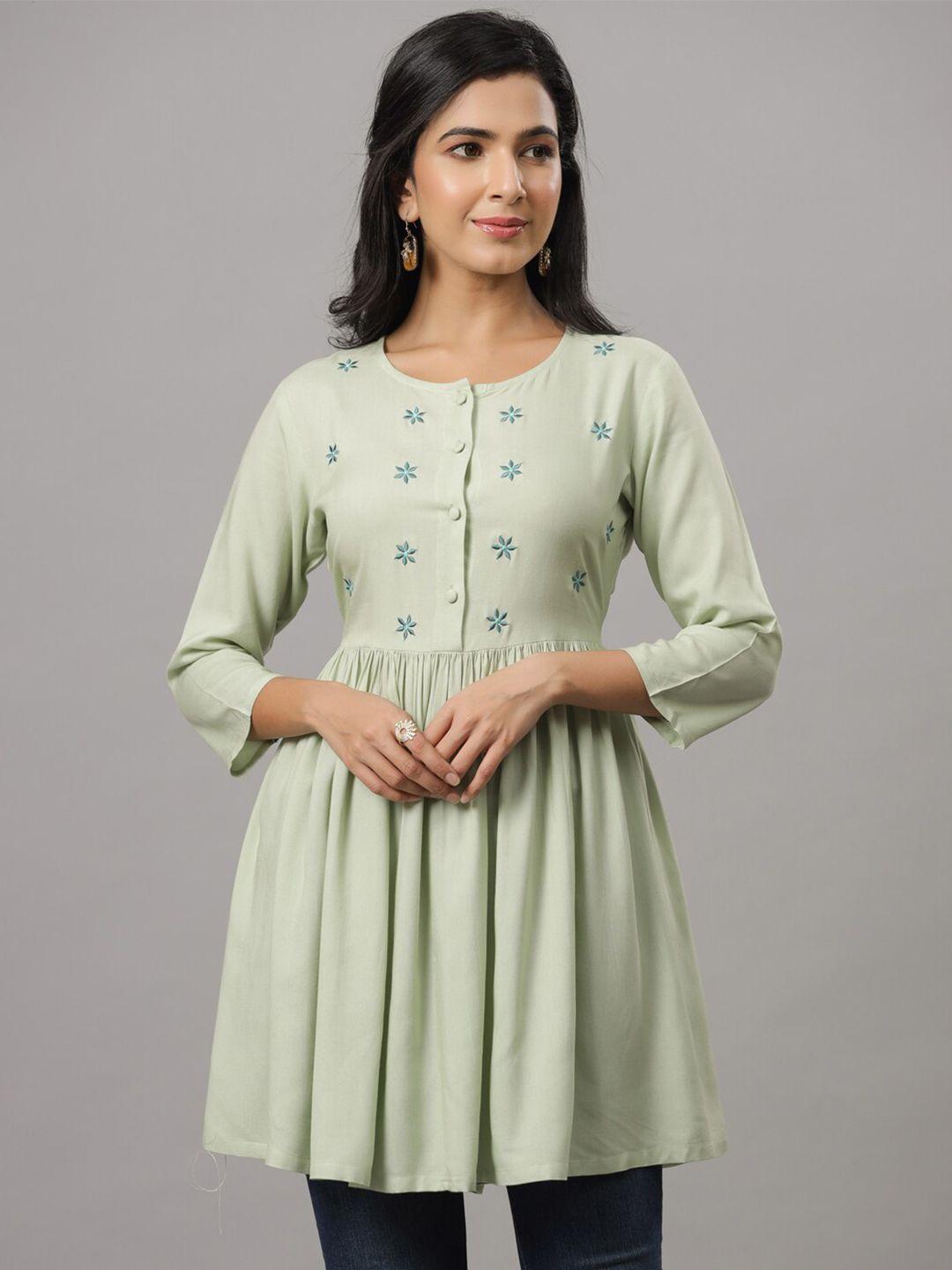 indian-virasat-floral-embroidered-pleated-kurti