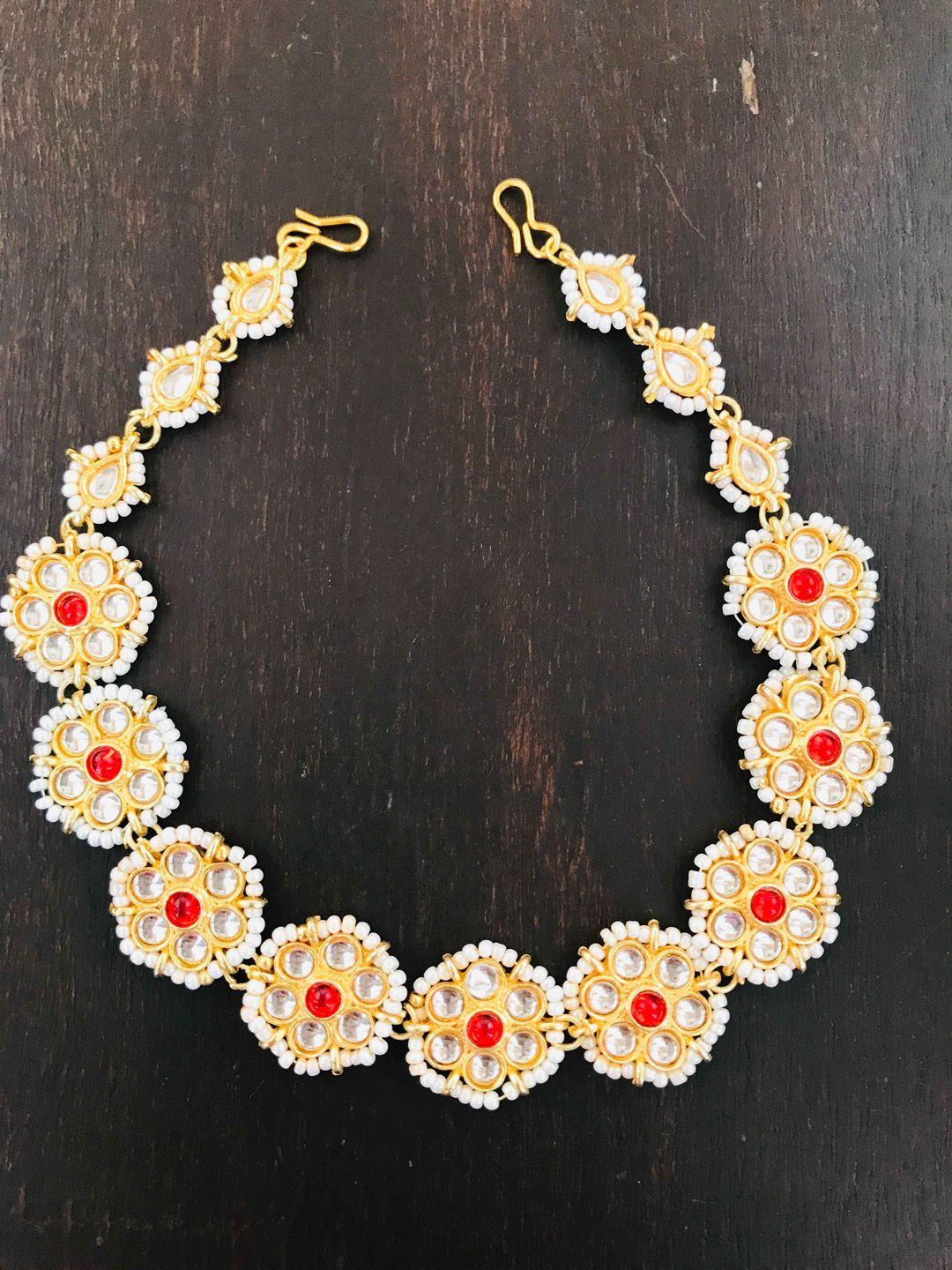 the-opal-factory-gold-plated-stone-studded-&-pearl-beaded-sheeshphool