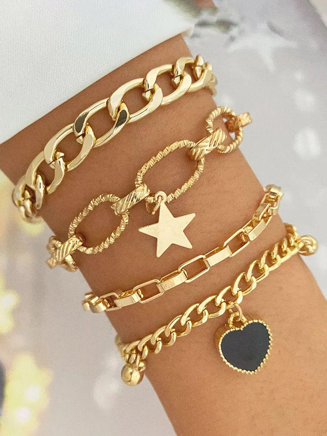 jewels-galaxy-women-4-gold-toned-gold-plated-link-bracelet