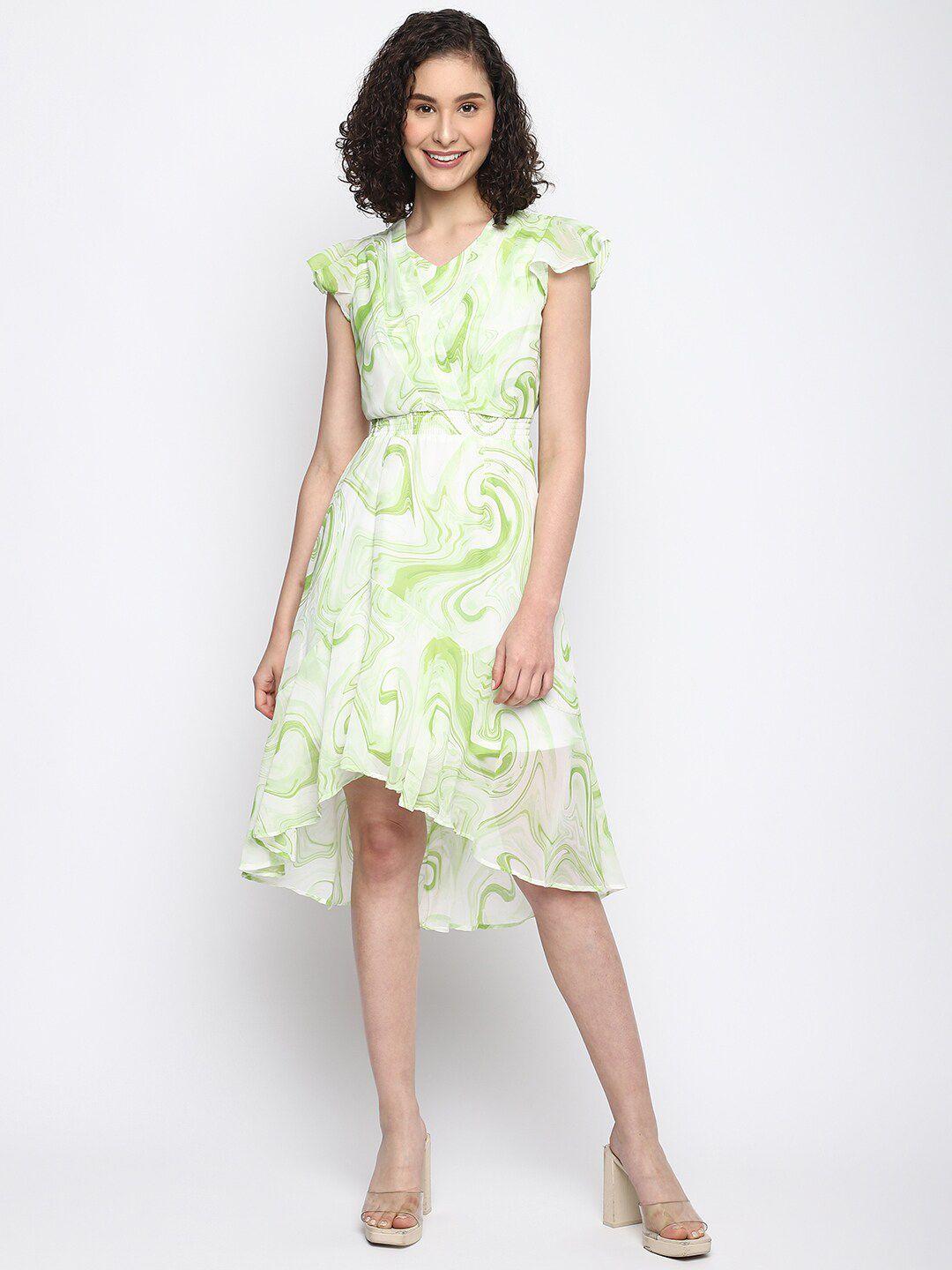 latin-quarters-printed-v-neck-fit-and-flare-dress