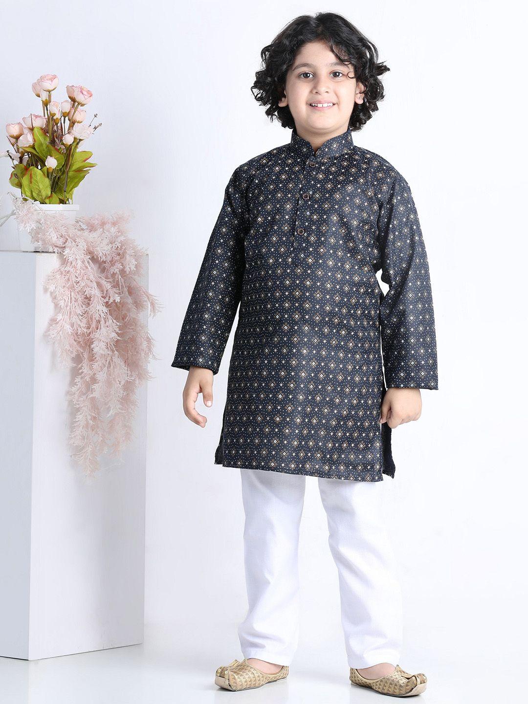 aj-dezines-boys-ethnic-motifs-printed-pure-cotton-kurta-with-pyjamas