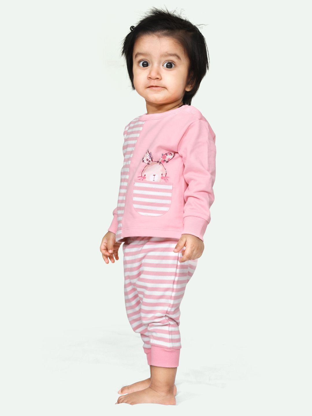 ariel-kids-striped-pure-cotton-round-neck-clothing-set