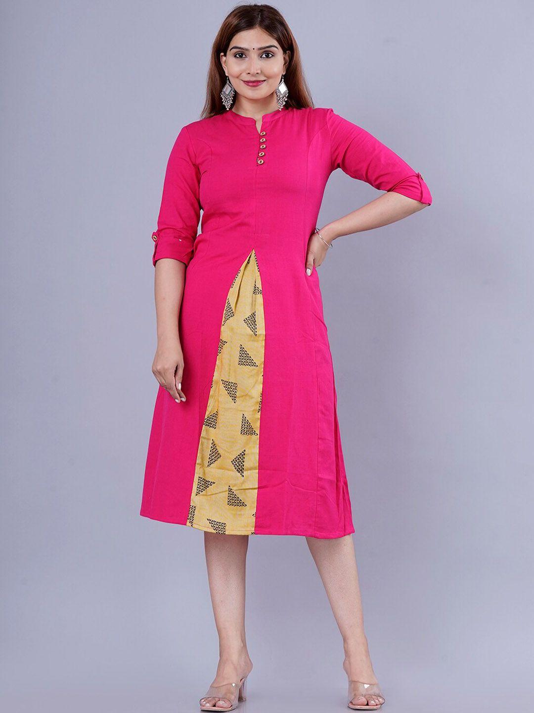 kalini-women-geometric-printed-ethnic-dress