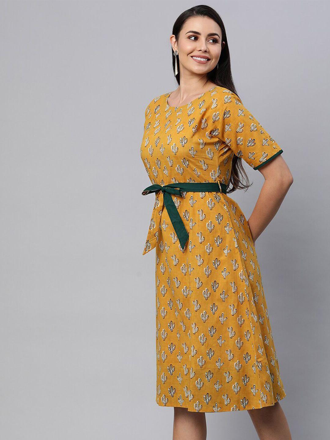 kami-kubi-cotton-ethnic-motifs-a-line-dress
